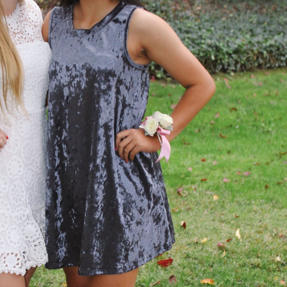Grey soft dress